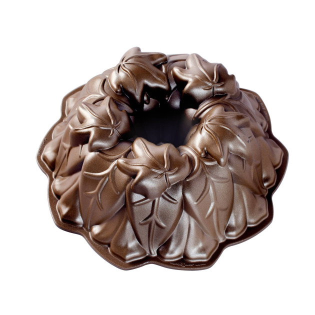 Molde Bundt Cake Harvest Leaves Bronze Nordic Ware 