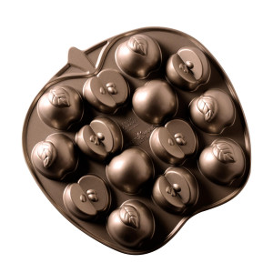 Molde Manzanas para Bizcochos (x14) Bronze Nordic Ware