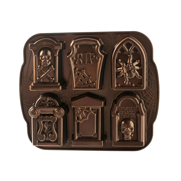 Molde Halloween Tombstones (x6) Bronze Nordic Ware 