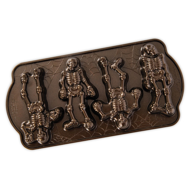 Molde Halloween Esqueletos (x4) Bronze Nordic Ware 