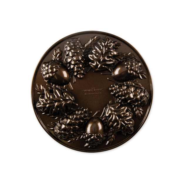 Molde para Bizcochos Piña de Pino (x9) Bronze Nordic Ware 
