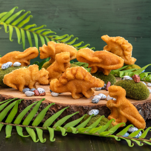 Bizcochos dinosaurios con molde Nordic Ware