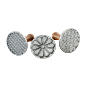 Sellos para Galletas Redondos Heirloom (x3) Nordic Ware