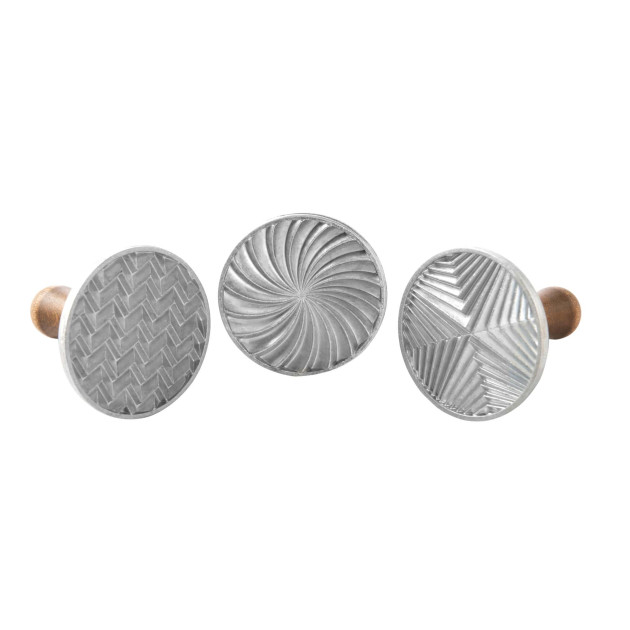 Sellos para Galletas Redondos Geo (x3) Nordic Ware 