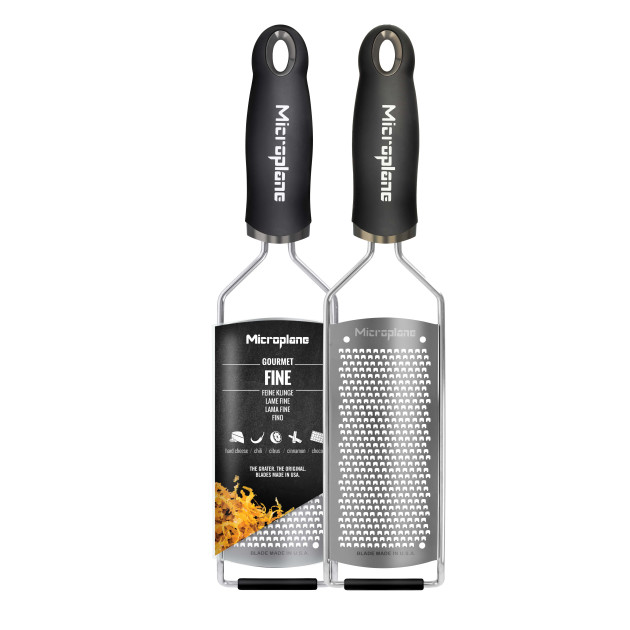 Rallador Fino Negro Gourmet Microplane 