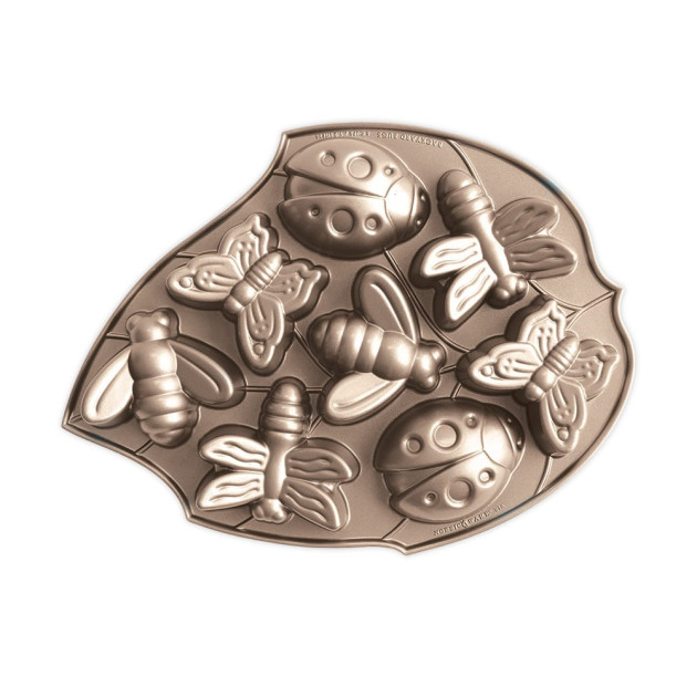 Molde para Bizcochos Mariquita y Libélula (x8) Toffee Nordic Ware 