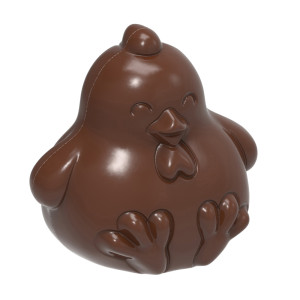Molde para Chocolate Gallina Redondeada 15 cm Chocolate World