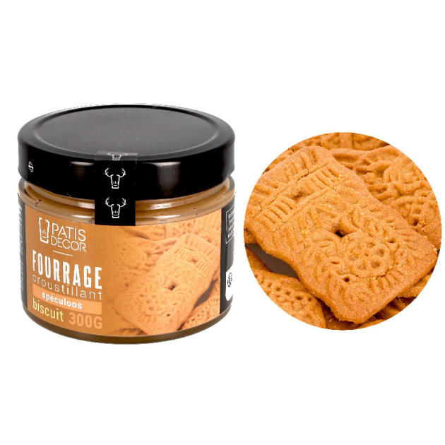Crema de Speculoos y Galletas para Rellenar 300 g Patisdecor 
