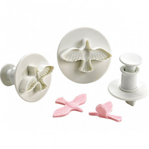 Cortadores de Galletas Paloma 50x3mm, 40x27 mm, 33x22 mm