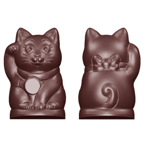 Molde para Chocolate Gato Maneki-Neko (×12) Chocolate World