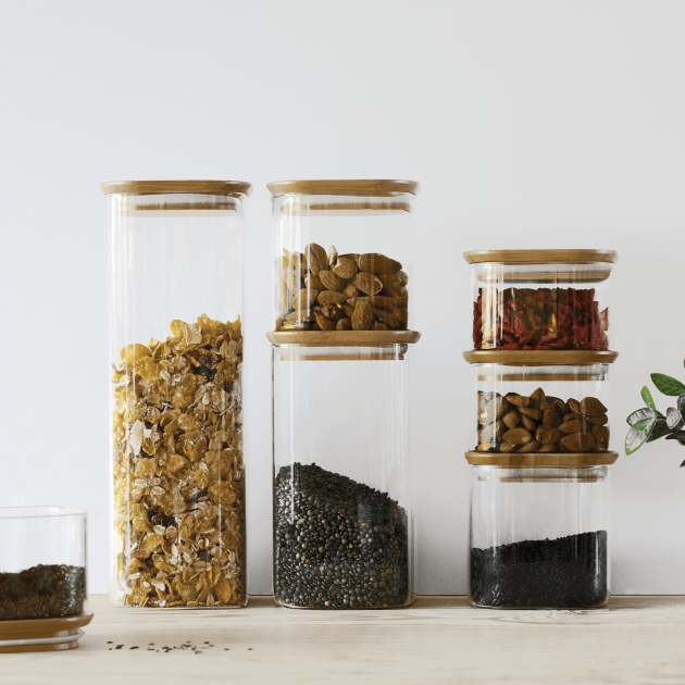 Tarro de Cristal Pebbly 