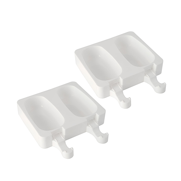 Molde silicona helado 2 x 2 mini paletas 90 ml con palillos SilikoMart 