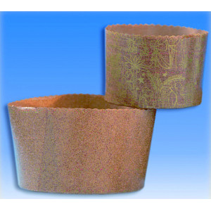 Molde panettone en papel 13,5 cm x 9,5 cm de altura (x200) Mallard Ferrière