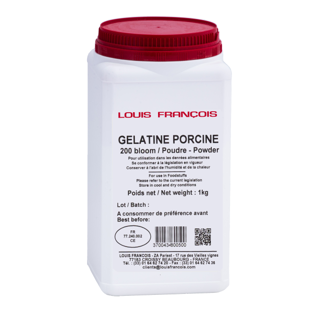 Gelatina de Cerdo en Polvo 200 Bloom 1 kg Louis François