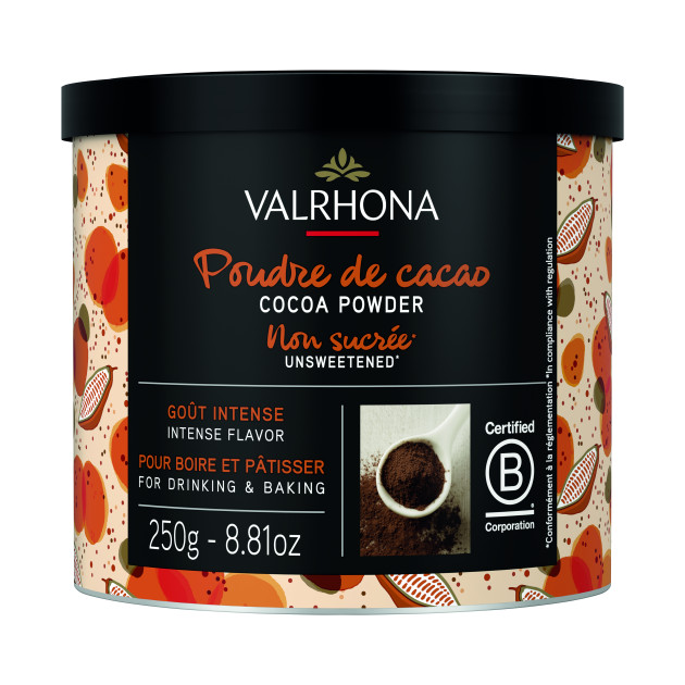 Cacao en polvo 100% 250g Valrhona 