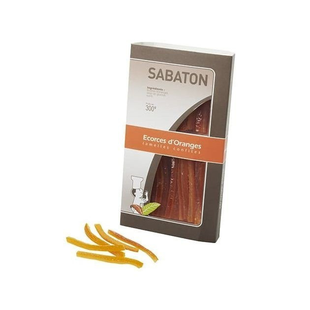 Cáscaras de Naranja Confitadas en Tiras 150g (x2) Sabaton