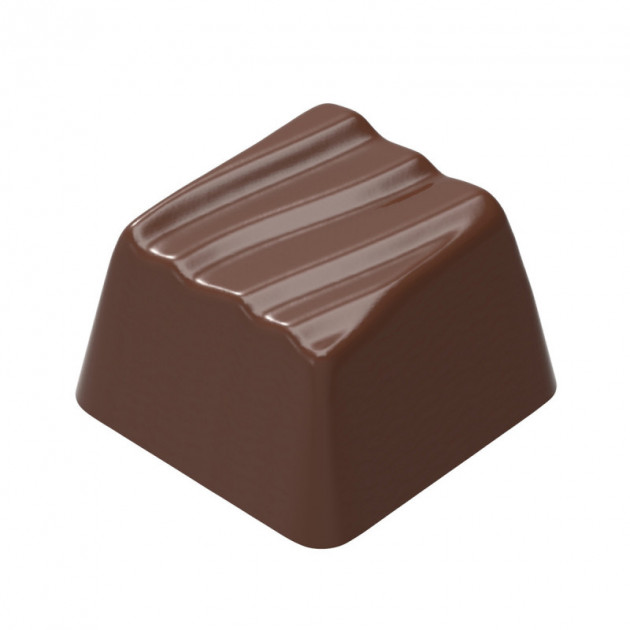 Molde para chocolate cuadrado ondulado (x24) Chocolate World 