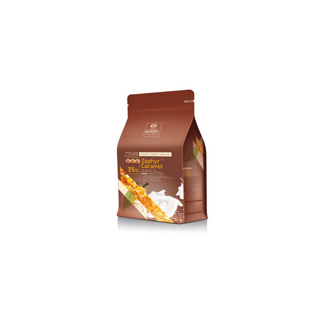 Chocolate de Cobertura Blanco Zéphyr™ Caramelo 35% 2,5 kg Cacao Barry 