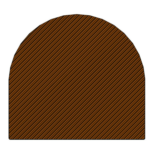 Molde decorativo tronco de Navidad rayado 78 x 85 mm Mallard Ferrière 