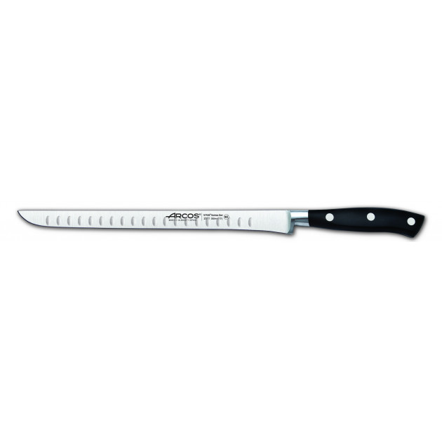 Cuchillo Jamonero Alveolado 25 cm Negro RIVIERA Arcos 