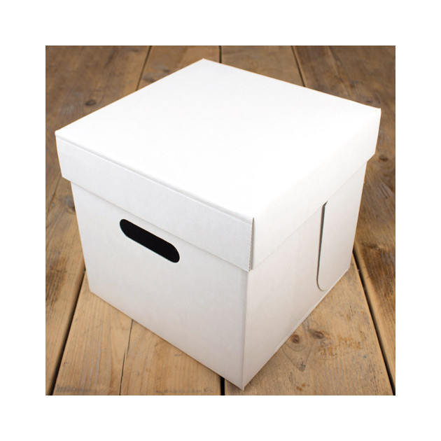 Caja para tartas cuadrada 25.5x25.5cm x 25cm de altura (x1) Funcakes 