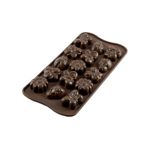 Molde Bombones Silicona 15 Figuras Spring Life Easy Choc Silikomart