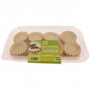 Mini Tartaletas Saladas para Rellenar (x24)