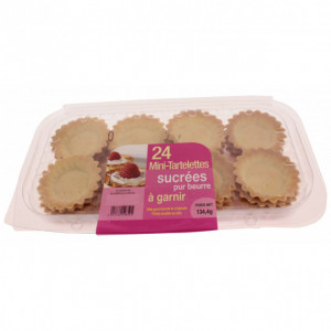 Mini Tartaletas Dulces para Rellenar (x24)