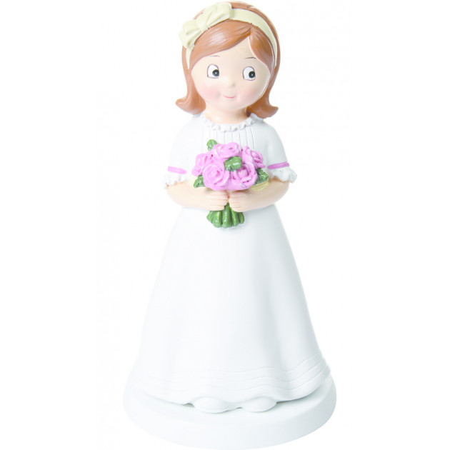 Figura Tarta Comunión Niña Moderno 15,5 cm